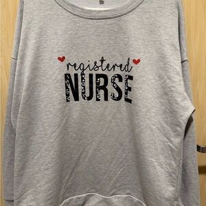 Gray Registered Nurse Sweatshirt
